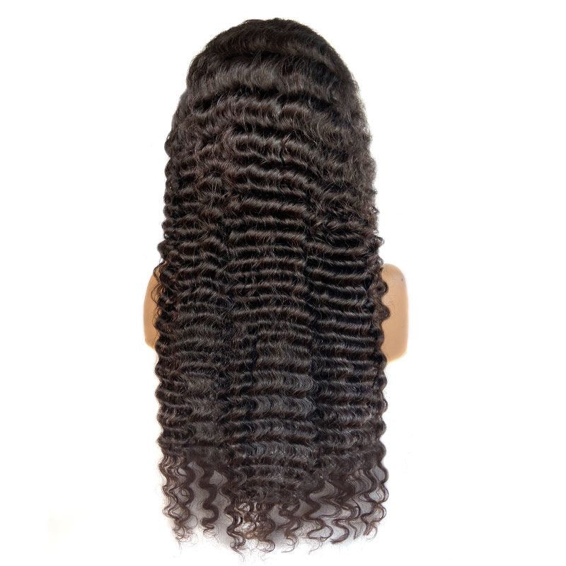 13x4 Custom HD Lace Deep Wave custom Wig – 24” | 250% Density / Pre-plucked, pre bleached and styled