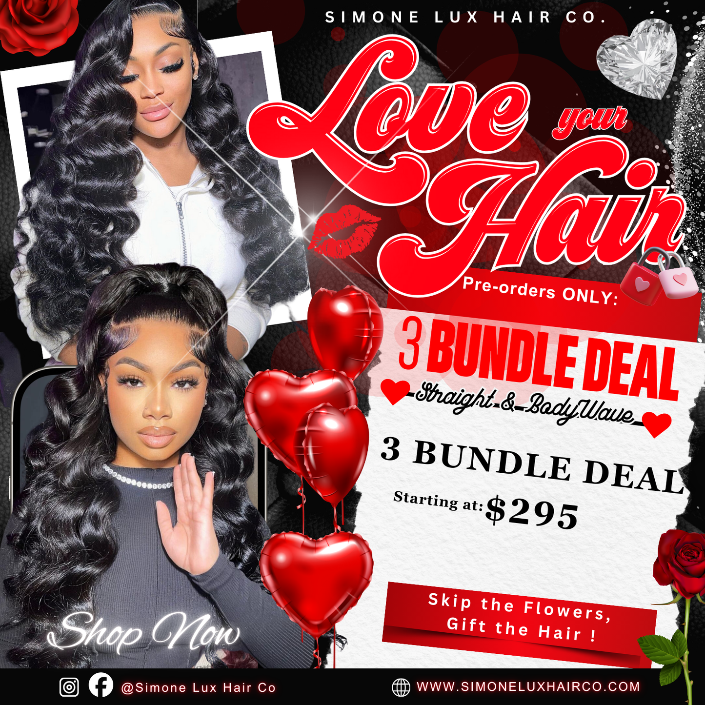 Love Your Hair Sale - 3-Brazilian Bundle Deal