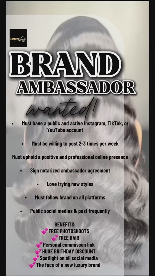 Simone Lux Hair Co Brand Ambassador Application